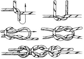 Морские узлы - рисунки, схемы вязки